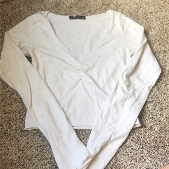 Brandy Melville Tops - Brandy Melville White Gina Long Sleeve